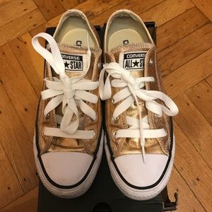 Rose Gold Metallic Converse